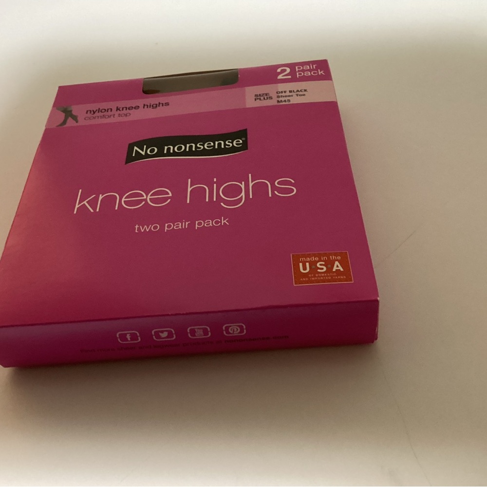 Black Knee Highs - 2 Pair Pack